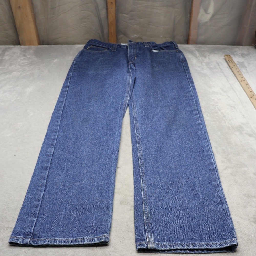 Carhartt FR Jeans Men 34x32 Medium Wash Denim Flame Resistant Relaxed Workwear